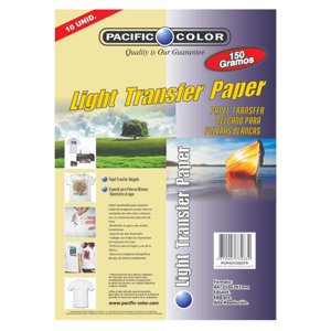 Pacific - Papel Transfer Para Poleras Clara 150Gr 10 Hojas A4