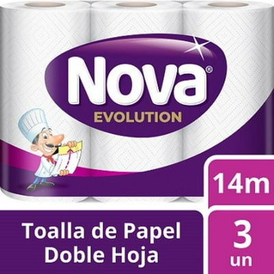 Toalla De Papel Evolution Doble Hoja 14 M 3 Un Nova