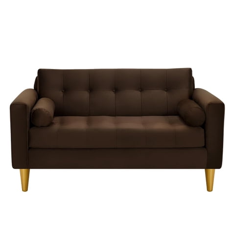 Bodevir - Sofa Retro 2C Felpa 01 Chocolate