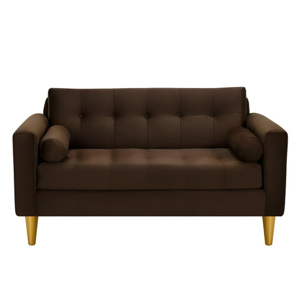 Sofa Retro 2c Felpa 01 Chocolate