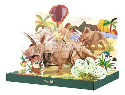 Puzzle Eco 3D Triceratops Mieredu