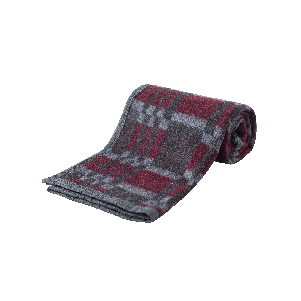 Chantilly - Frazada Termica Jacquard 2 Plazas Burdeo