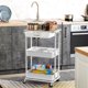thumbnail image 4 of Carrito Utility Rodante Simple Houseware de 3 Niveles con Cajón y Parte Superior, 4 of 8