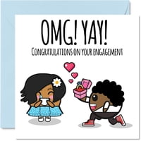 Tarjeta De Compromiso Stuff4 Felicitaciones Para Parejas 14.5 Cm