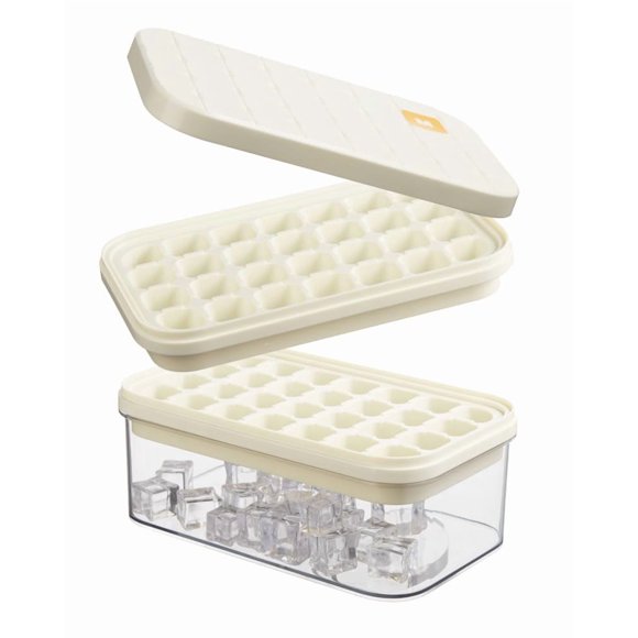 Juego de bandejas para cubitos de hielo Brigii, 56 cubitos, apilables con tapa