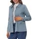thumbnail image 1 of INSPIRE CHIC Chaquetas Utilitarias para Mujeres de Regreso a Clases con Cintura de Cordón, Bolsillo con Solapa, Cremallera y Botones Gris Azul XL, 1 of 6