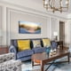 thumbnail image 4 of 1pc Blue Sun Beach Grass Ocean Landscape Painting Office Wall Decor Wall Art For Living Room Large Size Wall Decorations Pictures Canvas Prints For Home Decoration No Frame, 4 of 4