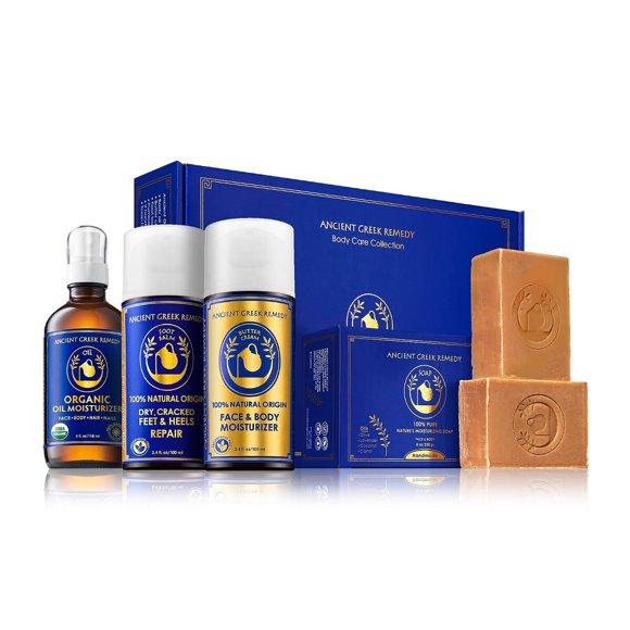 Set de cuidado de la piel orgánico Ancient Greek Remedy con 2 jabones