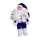 thumbnail image 5 of Adorno Navideño De Muñeco De Papá Noel, Figura Para Escaparate De Vacaciones, Hogar, Azul, 5 of 5