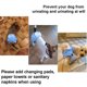 thumbnail image 4 of Pañales suaves para perros, con orificio para la cola y lazo, para cachorros., 4 of 8