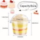thumbnail image 2 of Vasos desechables de plástico transparente de 8 onzas con tapas en forma de cúpula, paquete de 50, 2 of 7