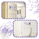 thumbnail image 3 of 2pcs/set Rustic Ocean Beach Bathroom Sign with Farmhouse Toilet Wall Decor and Tape - Funny Flower Art for Bathroom Rules, 3 of 4