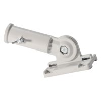 Ioensy - Soporte Para Mástil De Bandera, Base Para Mástil Para Exteriores, Porche, Soporte De Montaje Blanco Para Patio Trasero