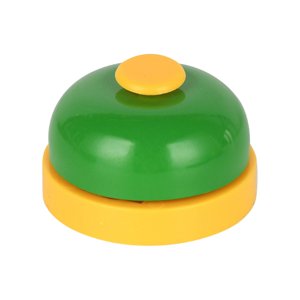 Bothyi - Campana De Llamada De Juego, Campana De Aula, Campanas De Mano Multifunción Para Escritorio, Escuela, Hotel, Verde, Amarillo