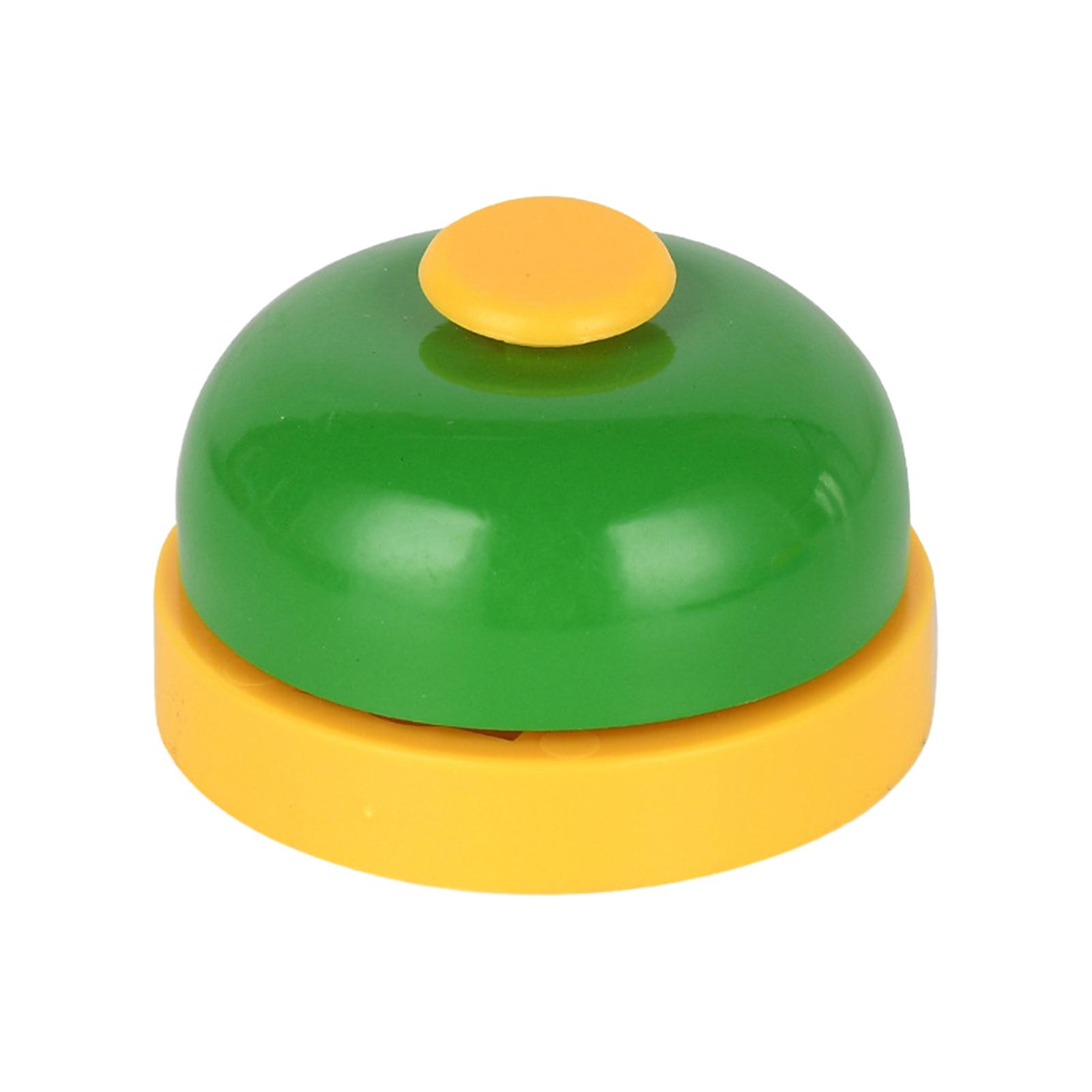 Bothyi - Campana De Llamada De Juego, Campana De Aula, Campanas De Mano Multifunción Para Escritorio, Escuela, Hotel, Verde, Amarillo