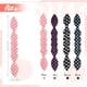 thumbnail image 2 of Paquete de 4 moldes para hacer moños, esponja de espuma con forma de oreja de conejo, donut francés, herramienta para peinar el cabello, rizador de moños, accesorios para mujeres y niñas (patrón de pu, 2 of 7