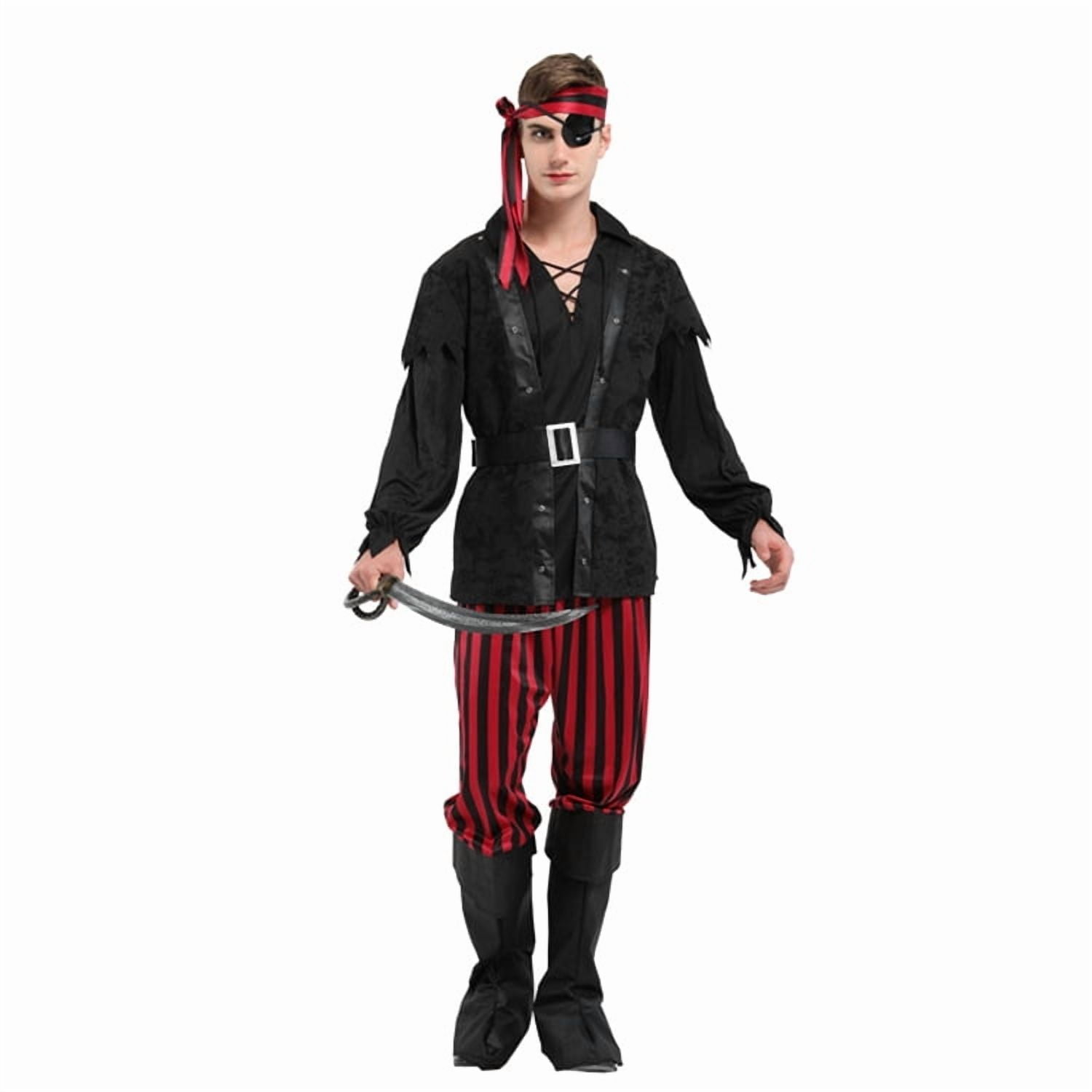 Supermicro - Disfraz Black Pirata Cosplay Adulto