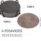 thumbnail image 2 of Set 4 Posavasos Ecocuero Antimanchas Impermeables 2 En 1, 2 of 9