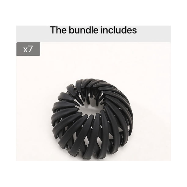 Stylish Hair Ties Set - Ball Hair Ornaments, Bird Nest Hair Tie, Lazy Hairpin Plate, High Ponytail Fix Clip & More!