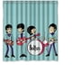 thumbnail image 1 of Cortina de ducha de la banda de rock The Beatles, juego de cortina de baño con ganchos, tamaño 66 x 72 pulgadas, 1 of 3