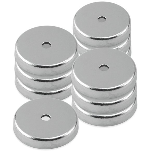 Paquete de imanes con base redonda de cerámica Master Magnetics con orificio