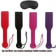 thumbnail image 1 of 1pc Leather Spanking Paddle +1pc Eye Mask, BDSM Flogger Gear Palm Clap Mischief Fantasy Cosplay Flirt Slave Paddles Sexy Flogger Sex Toys BDSM, 1 of 2