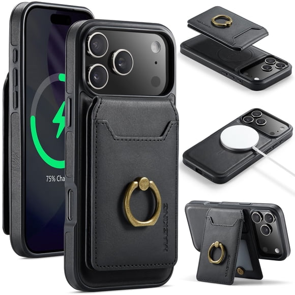 Funda cartera Oidealo para iPhone 17 Pro Max con imán y RFID