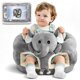 thumbnail image 1 of Silla de Apoyo para Bebé KEST NEST Elefante de Peluche Gris, 1 of 7