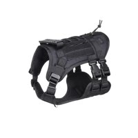 Genérico - Arnés Táctico Perro Talla M Ajustable Reforzado Con Manilla Negro M