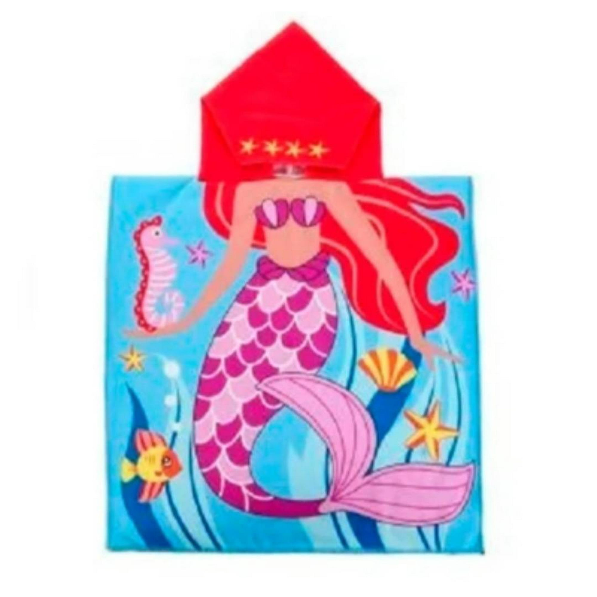 Mundo Eve - Toalla Con Capucha Infantil Sirena
