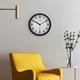 thumbnail image 5 of Reloj Pared 22 cm Negro Circular Plastico, 5 of 5