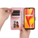 thumbnail image 5 of Funda tipo cartera FOXDOCK para Realme C12 , diseño girasol en relieve, cuero PU, cierre magnético, soporte y tarjetero, 5 of 5