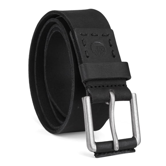 Cinturón Timberland para hombre grande y alto, 40 mm, cuero negro 46