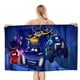 thumbnail image 1 of Batwheels Toalla de playa de secado rápido con diseño temático, regalo para mujeres y niñas, ideal para cumpleaños, fans, amantes de la música, uso en la playa o al aire libre, 78 × 160 cm, 1 of 6