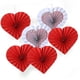 thumbnail image 2 of 6 Abanicos De Papel Con Forma De Corazón Para El Día De San Valentín, Colgantes Para Recuerdo De Fiesta De Cumpleaños, 2 of 3