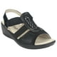 thumbnail image 3 of Sandalia Chalada Mujer Lupe-4 Negro Casual, 3 of 6