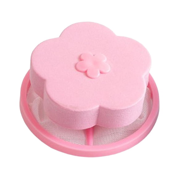 Arandela De Malla De Filtrado De Cabello Flotante Colectores De Cabello Para Lavadora Rosa