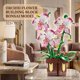 thumbnail image 2 of Set de Construcción FNSJFYZS de Flores Artificiales de Orquídea, 2 of 8