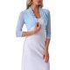 thumbnail image 4 of INSPIRE CHIC Chaqueta con Volantes para Mujer Transparente de 3/4 Mangas Abiertas Frontal Malla Corta Bolero Cárdigan S Azul Claro, 4 of 5