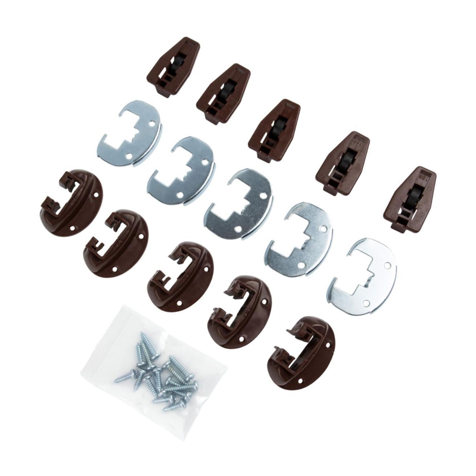 Magideal - Kit De Reparación De Toboganes De Cajón De Vestidor Cinco Juegos Fáciles De Instalación De La Instalación Del Desgaste De La Reparación Del Cajón Para