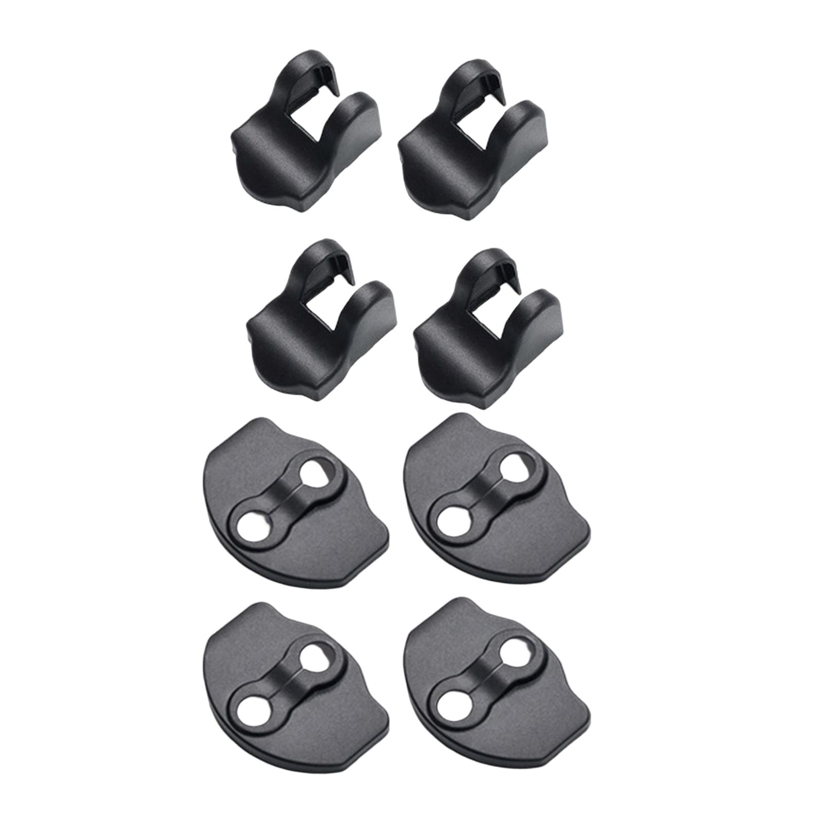Magideal - 8X Cubierta De La Hebilla De La Cerradura De La Puerta Del Automóvil / Cubiertas Del Tope De La Puerta / Reemplazo De Los Accesorios Interiores Del