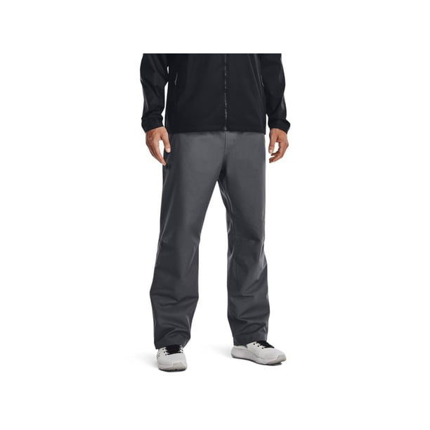 Pantalones de lluvia Under Armour con forro a prueba de tormentas para hombre, 3XL, negros