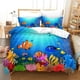 thumbnail image 1 of KidsOcean Fish Duvet Cover Microfiber Marine Theme Bedding Set Sea Underwater World Quilt Cover For Boys Girls, 1 of 5
