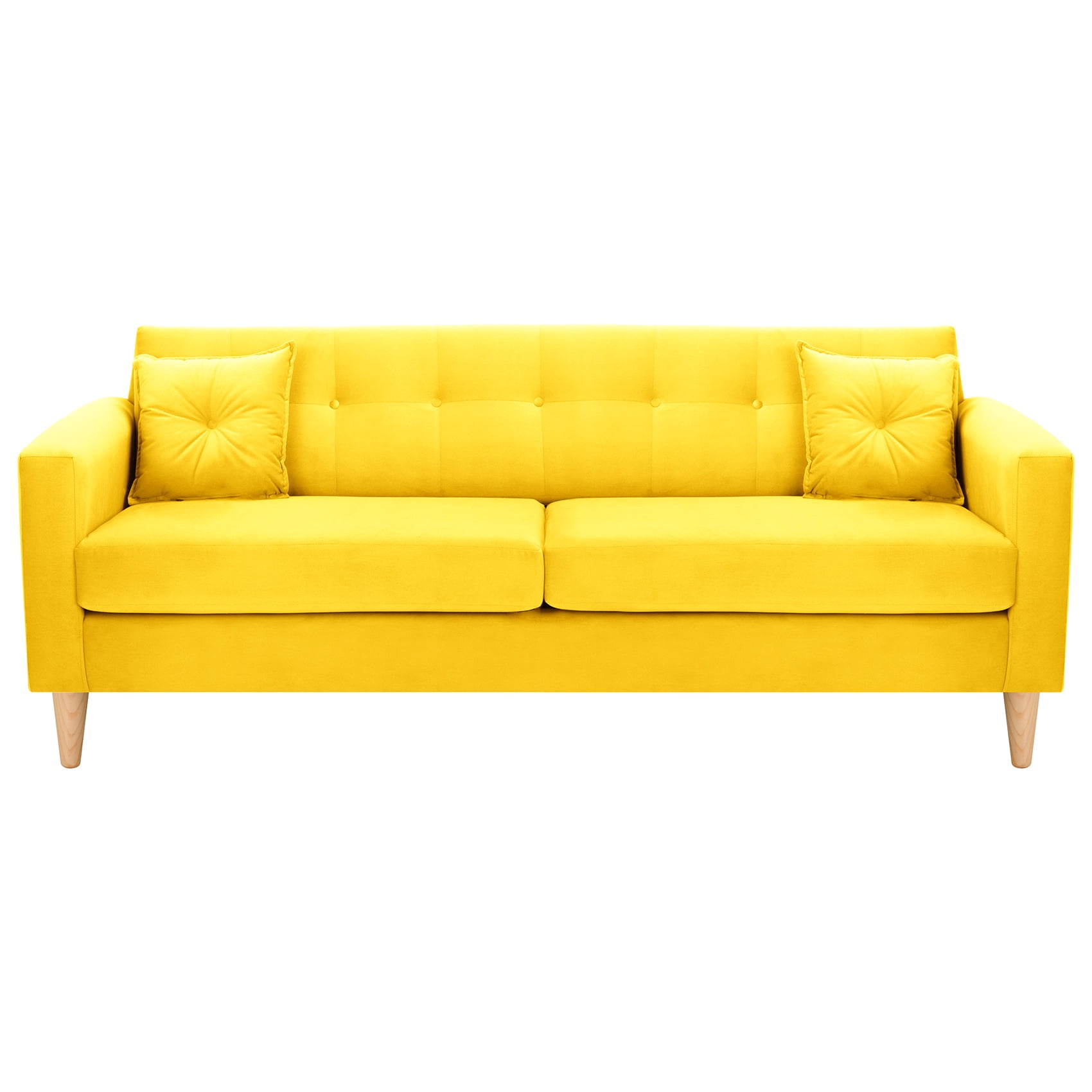 Bodevir - Sofa New Retro 3cg Felpa 05 Amarillo