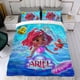 thumbnail image 4 of Ariel Junior Conjunto de sábanas temático, trío de piezas, cómodo y amigable con la piel, diseño único, regalo de decoración para el hogar para familiares, amigos y fans, 90 cm * 190 cm, 4 of 6
