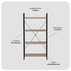 thumbnail image 5 of Librero Biblioteca Estilo Industrial Simil Madera 5 estantes, 5 of 6