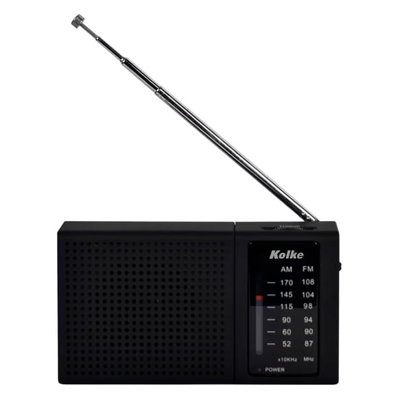 Radio Portátil Kolke AM/FM con Antena y Conector 3.5mm