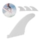 thumbnail image 4 of 3 aletas de PVC resistentes para tabla de surf, para cuencas hidrográficas (blancas), 4 of 8