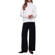 thumbnail image 2 of INSPIRE CHIC Suéter de Cuello Alto para Mujer Manga Larga Otoño Invierno Casual Jersey de Punto Top S Blanco, 2 of 6