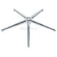 thumbnail image 1 of Base estrella de acero cromado 700 mm, 1 of 3
